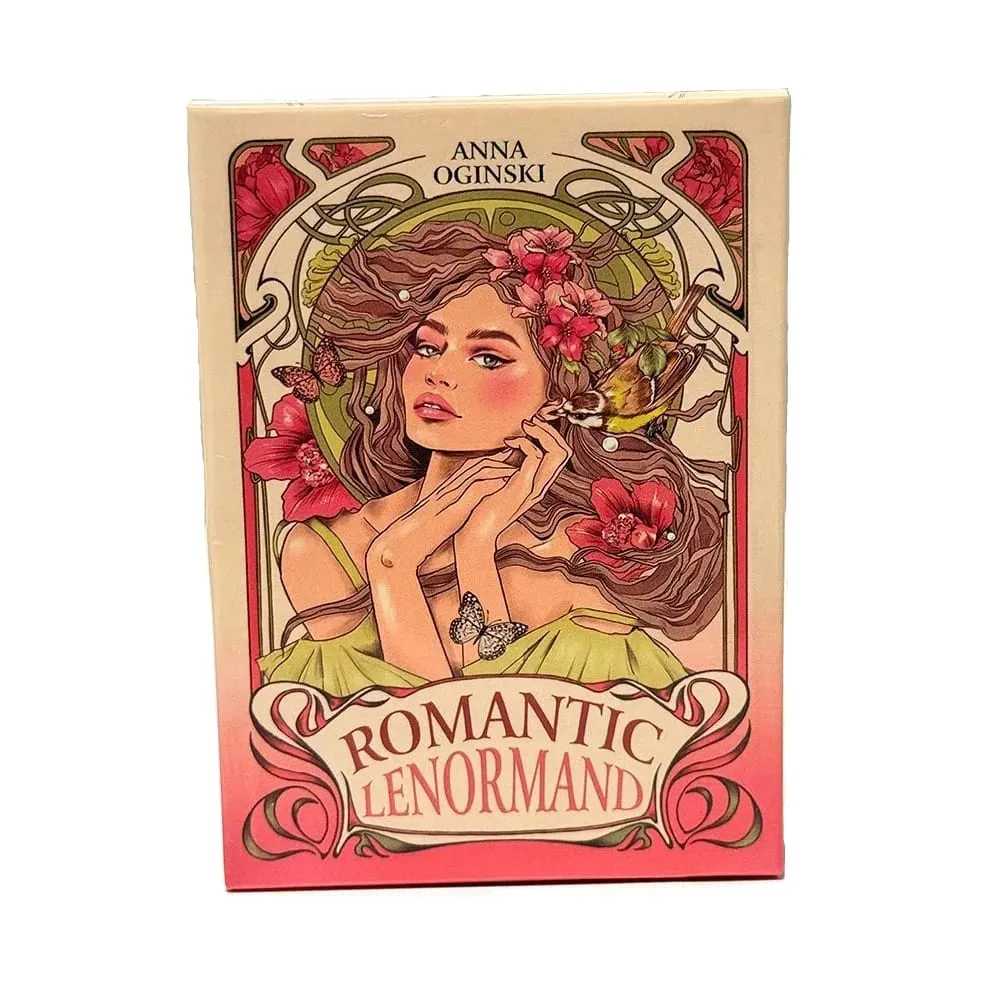 Ρομαντικά Lenormand Oracle Cards 37 Deck Art Nouveau English Vision Επιτραπέζια παιχνίδια για Party Family Women Deck — image 1