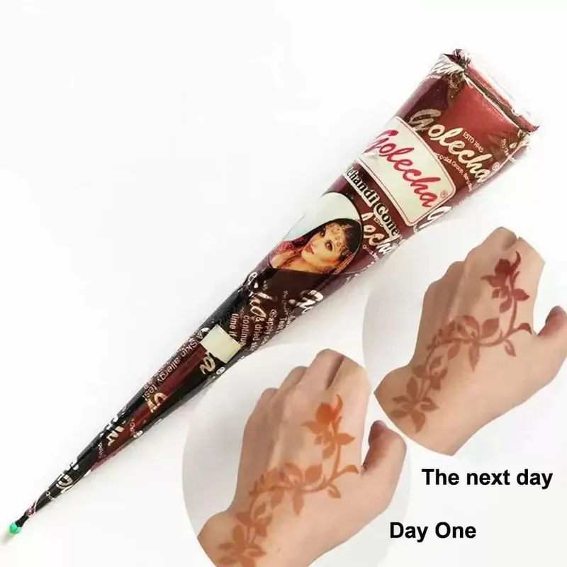 Black Henna Body Paint Arts Temporary Flash Tattoo Paste Cones Sexy Tattoo Indian Wedding Paint For Tattoo Supplies Wholsal Q6Y5