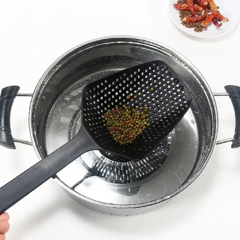 Strainer Spoon Large Funnel Fried Food Strainer Vegetable Food Water Filter Portable Home Kitchen Cooking Tools — image 5
