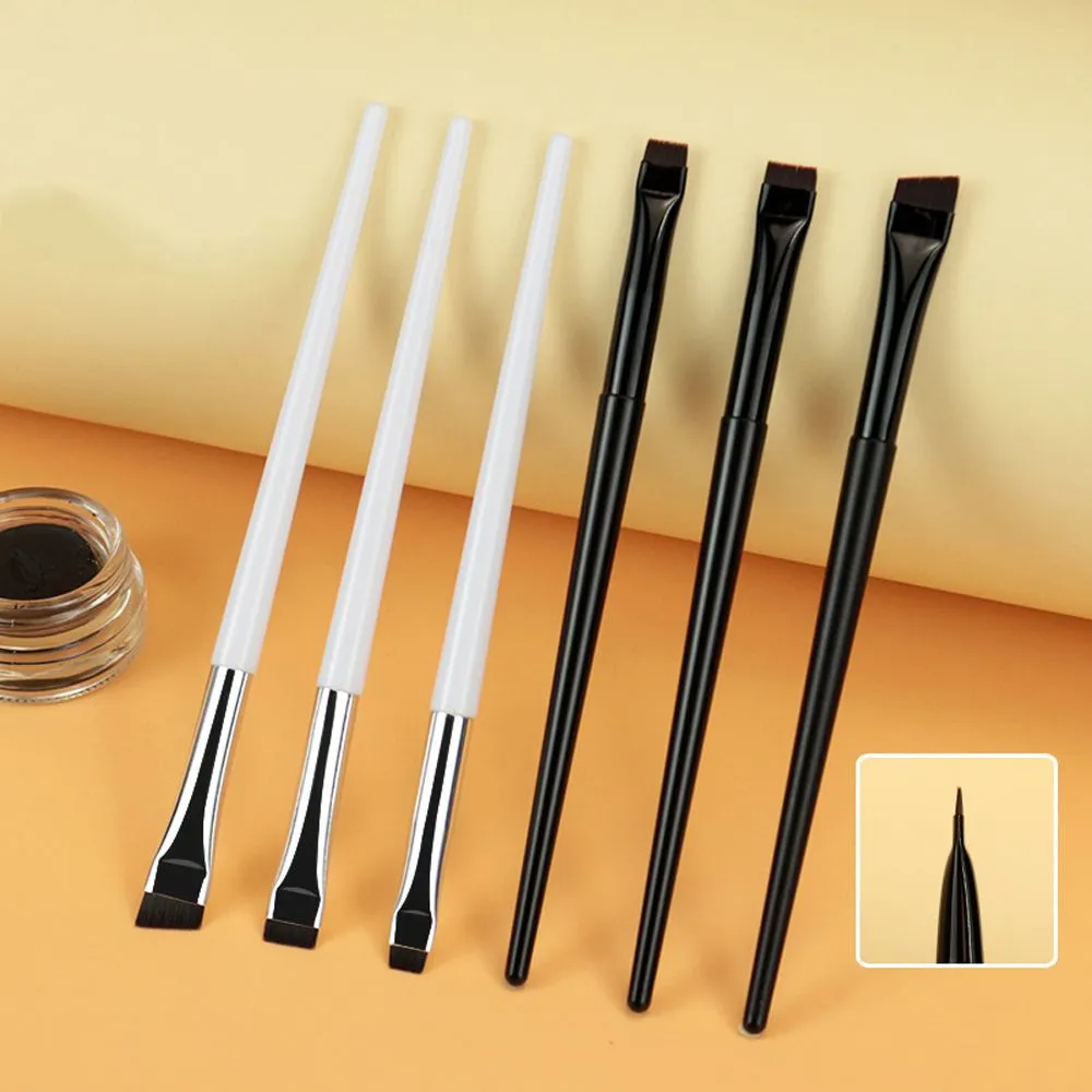 Alat Atas Berus Kosmetik Serong Berus Kecantikan Blade Makeup Berus Pelapik Alis Berus Celak Halus Bersudut Berus Kening Rata