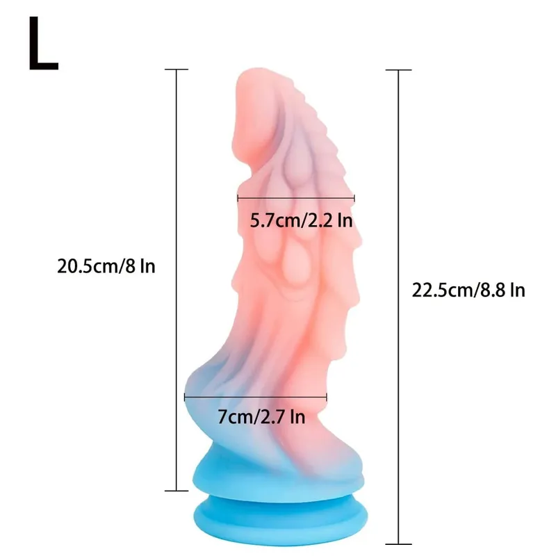 Dragon Dildo for Women Big Anal Dildo with Suction Cup Soft Monster Dildo Silicone Anal Plug Prostate Massager Sex Toys for Men — image 8