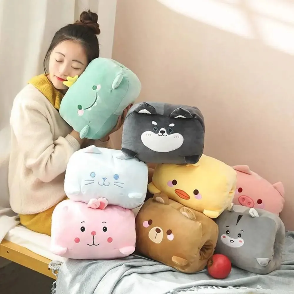 Creative Hand Warmer Pillow Super Soft Keep Warm Office Nap Pillow Animal Hand Hold Pillow Stuffed Men Women — image 2