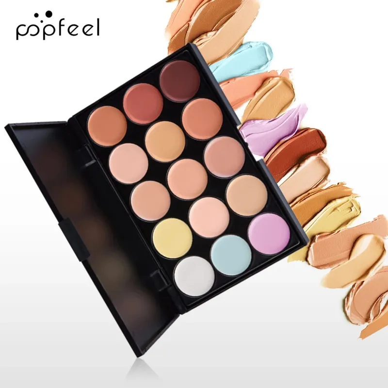 10-delat ansiktssmink-set - nybörjarvänlig foundation concealer & borste Combo - Komplett ansiktssminksats för felfri