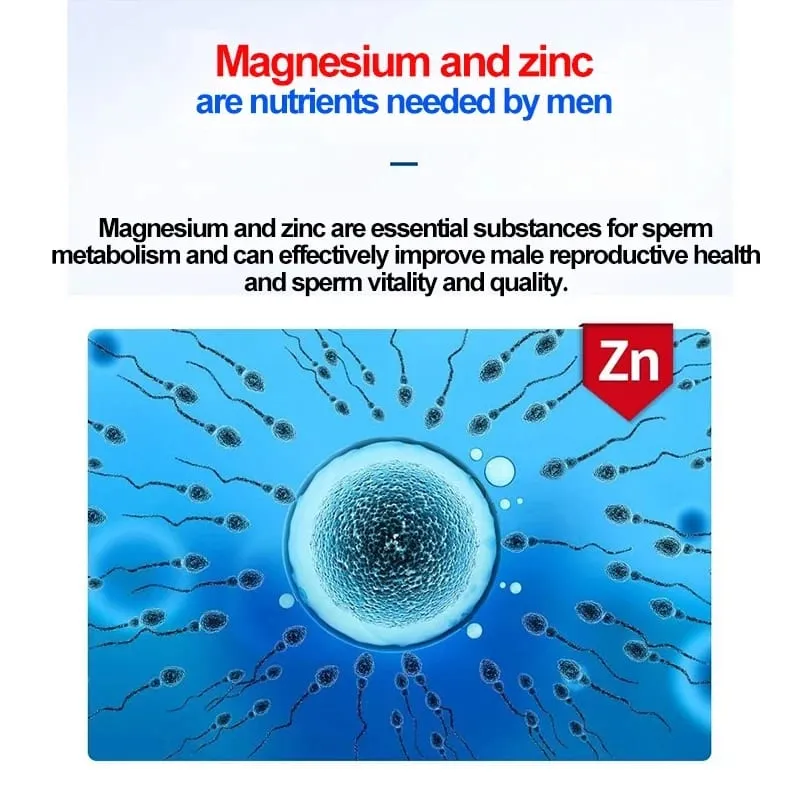 Best Magnesium Zinc Supplement 60 Tablets Increase vitality Immune Health