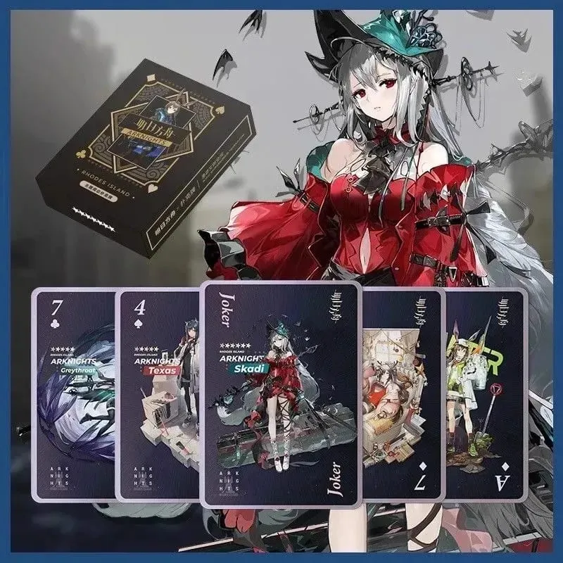 54PCS Arknights Game Character Poker Playing Cards Limited Edition Collectible Photo Fans Collection Gift