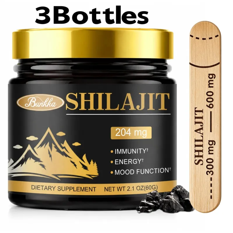 Shilajit Resin Original Pure 100% Himalaya Beauty Health Supplement Non-GMO Brain Memory Cognitive Energy Level Hormonal Balance