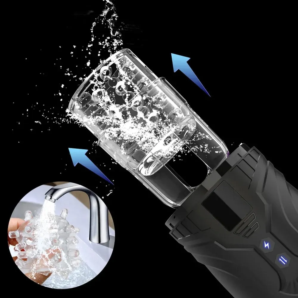 Automatic Male Masturbator Telescopic Rotation Masturbation with Suction Cup Simulation Blowjob Piston Adult Sex Toy for Men