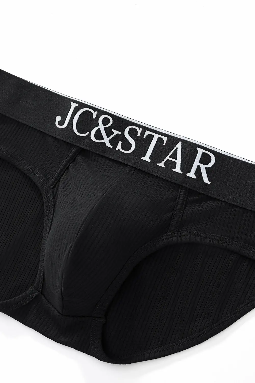 Cuecas masculinas atléticas com design de corte alto, cuecas de algodão com nervuras, conforto esportivo para homens, biquíni deslizante, tanga