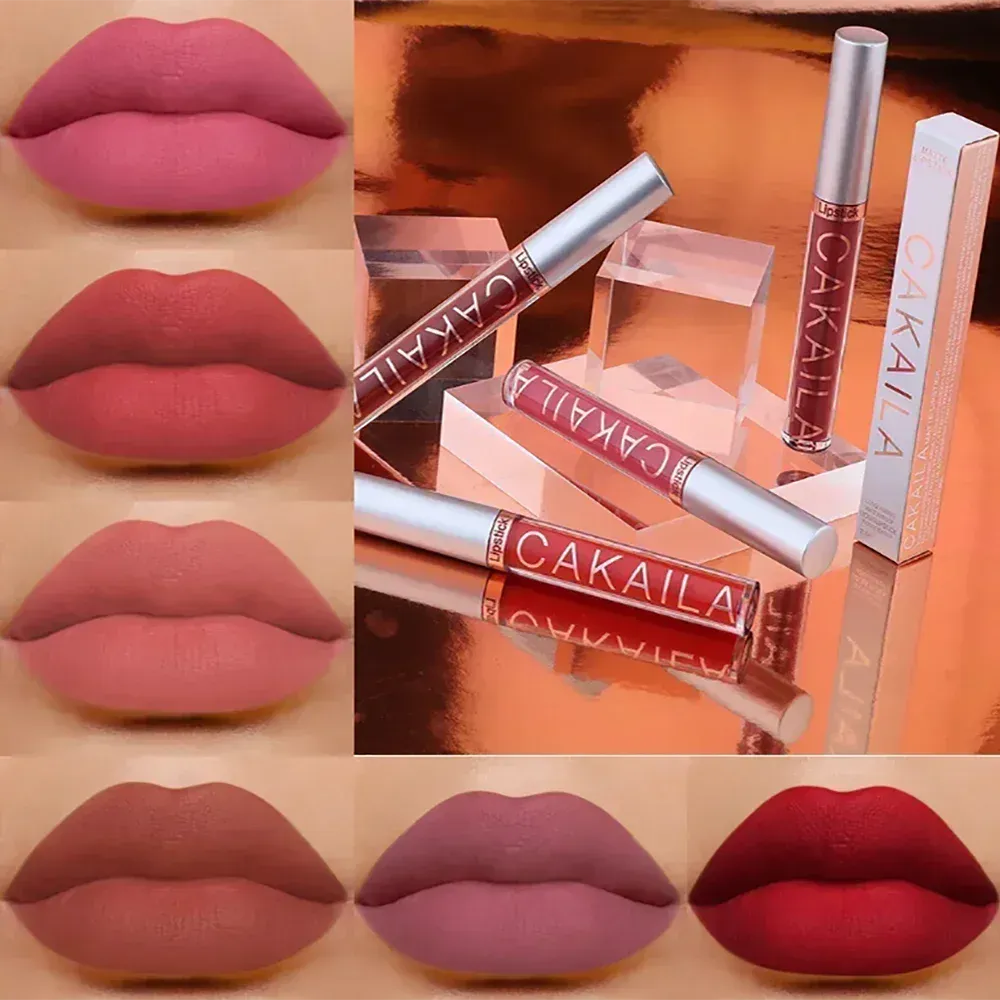 Batom líquido fosco de veludo, longa duração, sedoso e suave, não é fácil de desbotar, brilho labial, maquiagem sexy para mulheres, matiz labial