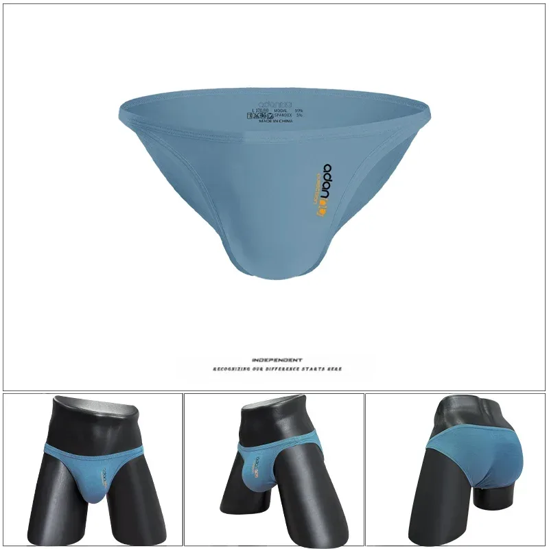 Men Modal Low‑Rise Briefs Sexy Solid Color Simple Triangle Underwear Sports Breathable Comfortable Male Panties — image 6