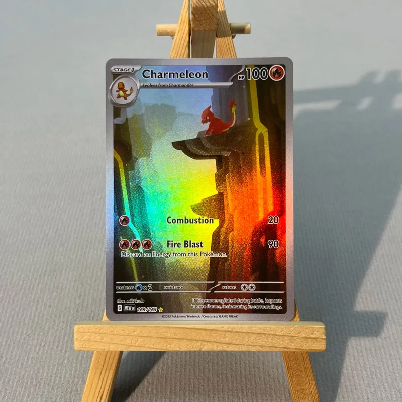 MEW PTCG13-003 Tcg proxy PKM Cards Charizard ex Bulbasaur Charmeleon Rare Collection Battle Toys Gifts for Hobbies home play