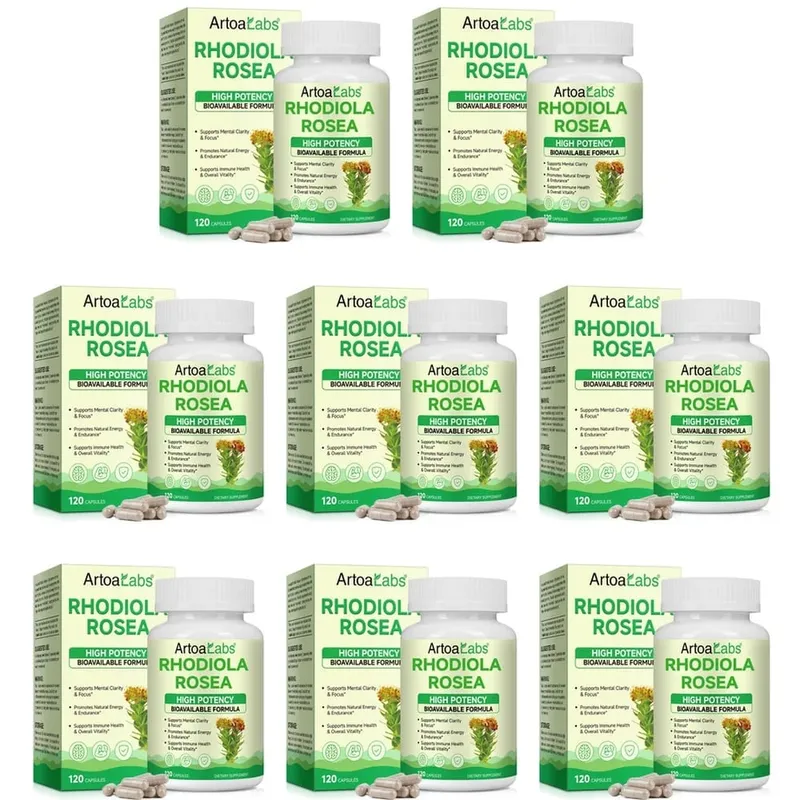 Rhodiola Rosea Capsules High Potency Formula Supports Mental Clarity & Focus Energy & Endurance Immune Health & Vitality 120 Ct — image 12