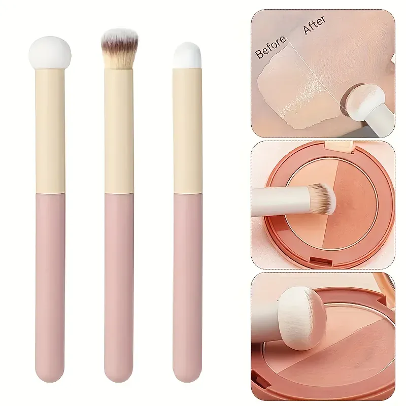 1/3PCS Sponge Makeup Brushes Mushroom Head Soft Concealer Brush Dry Wet Dual Purpose Multi Purpose Contour Lips Brush Cosmetics — image 1