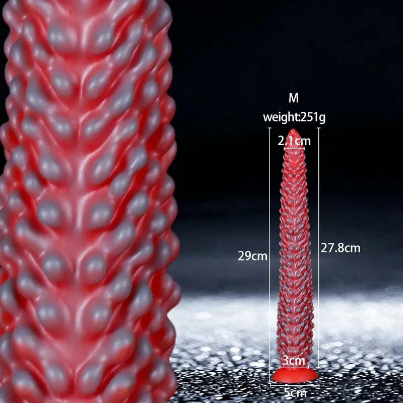 Huge Long Buttplug Monster Tentacle Silicone Anal Plug Dildo with Strong Suction Cup Clitoris Vagina Stimulation Adult Sex Toys