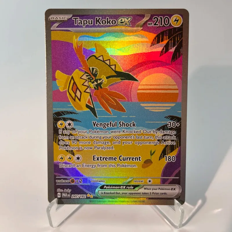 Paradox Rift PKM Cards PTCG3-C Tapu Koko Minun Rainbow Gengar ex Holographic Ex GX Rare Collection Battle Toys Gifts for Hobbies — image 19