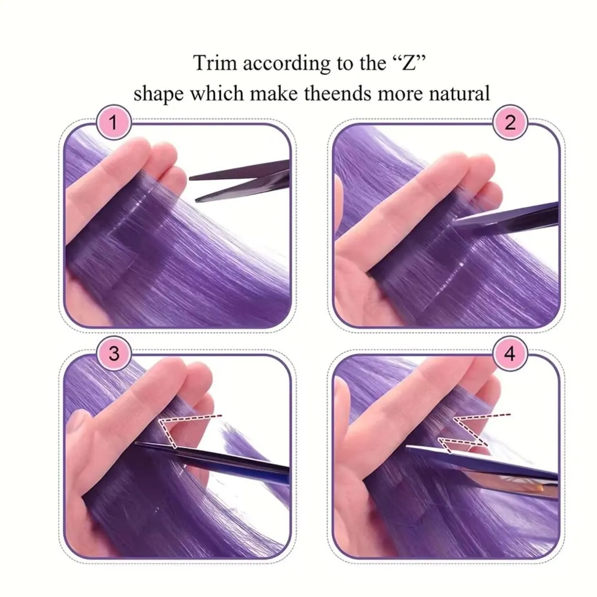 Estensioni a clip da 6 pezzi Estensioni sintetiche per capelli colorati da 24 pollici Punti salienti del partito Posticci lunghi dritti per donne Ragazza per bambini