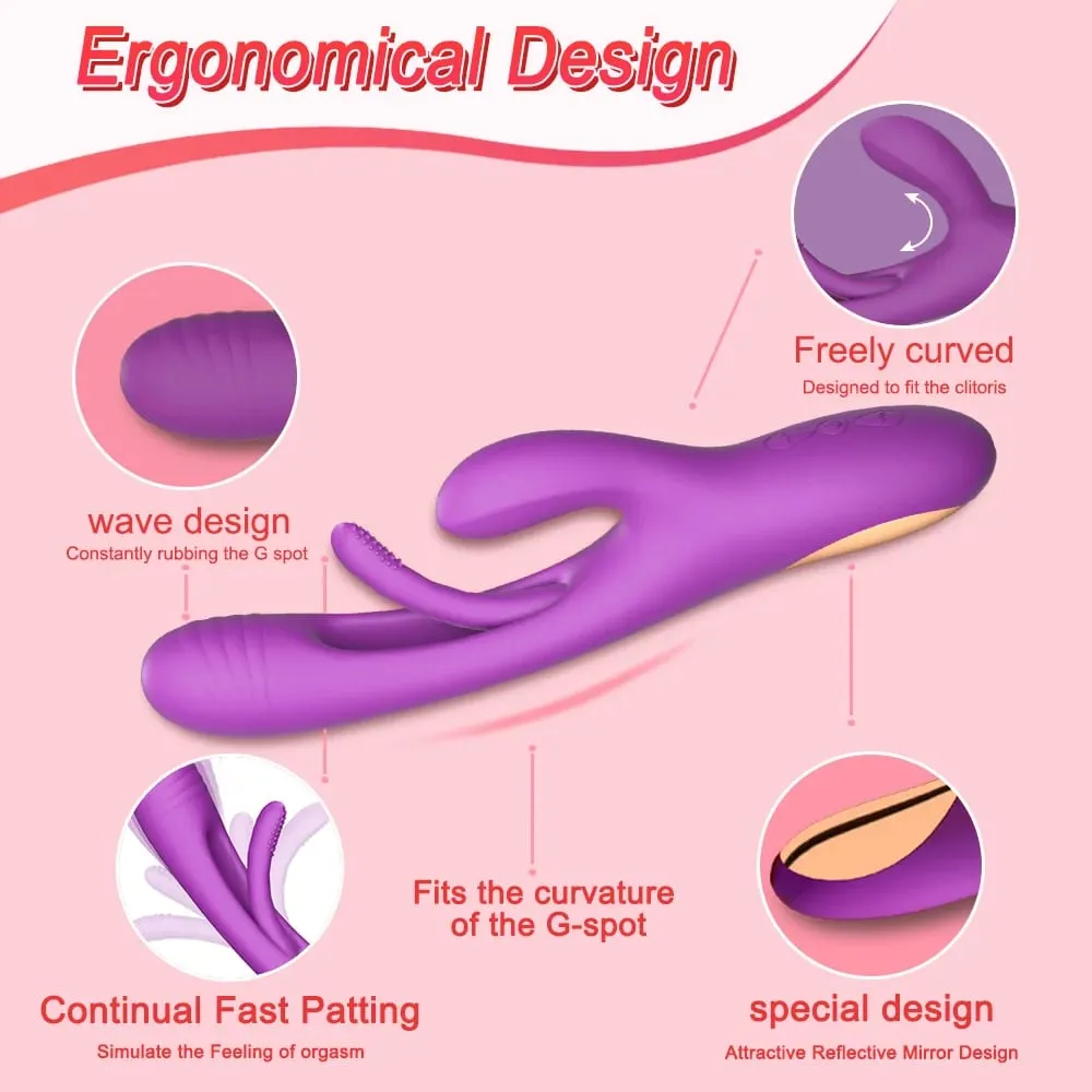 Flapping Tapping Vibrator for Women G Spot Clitoris Stimulator Dildo Vibrating Nipple Vagina Massager Female Sex Tos Adult Goods — image 3