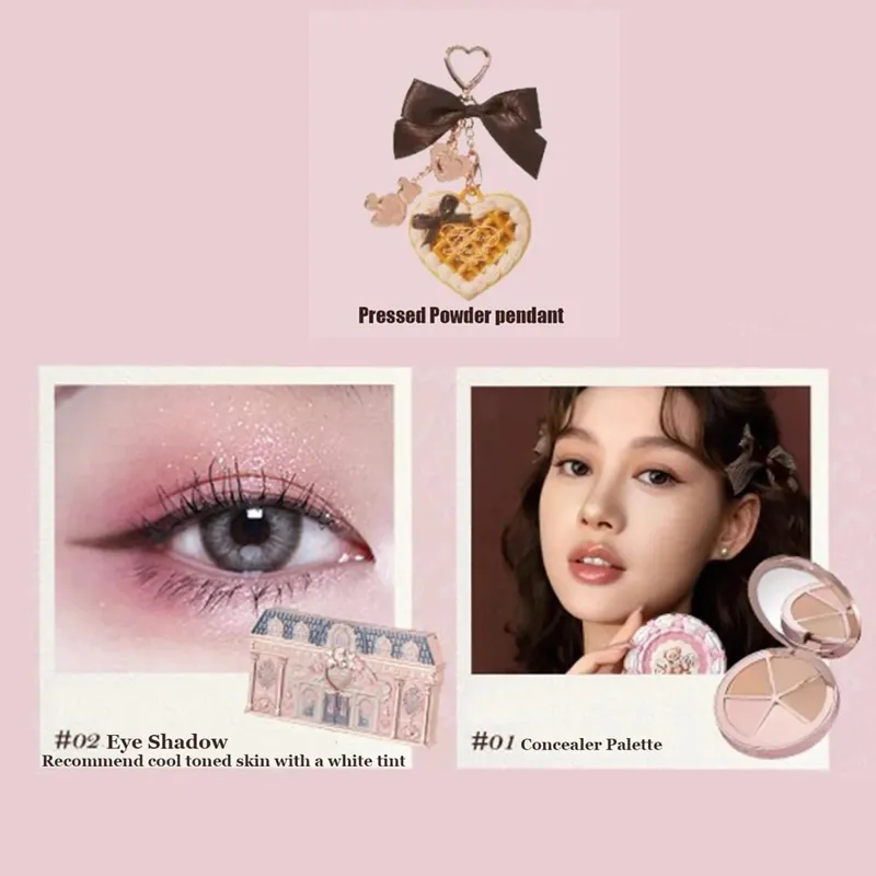 Flowerknows make-up Dárkové sady Little Angel Bunny Zahradní mušle Šperky Glaze na rty Tvářenka Flower Know SWEETIE BEAR Blush korektor