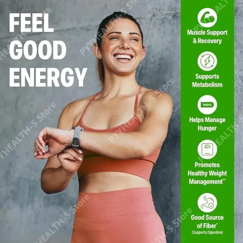 Vegan Protein Powder 21g Φυτική Πρωτεΐνη 8g Πρεβιοτικές Ίνες Χωρίς Υποστήριξη Λακτόζης Καθημερινή Διατροφική Υγεία 2,02 Lb