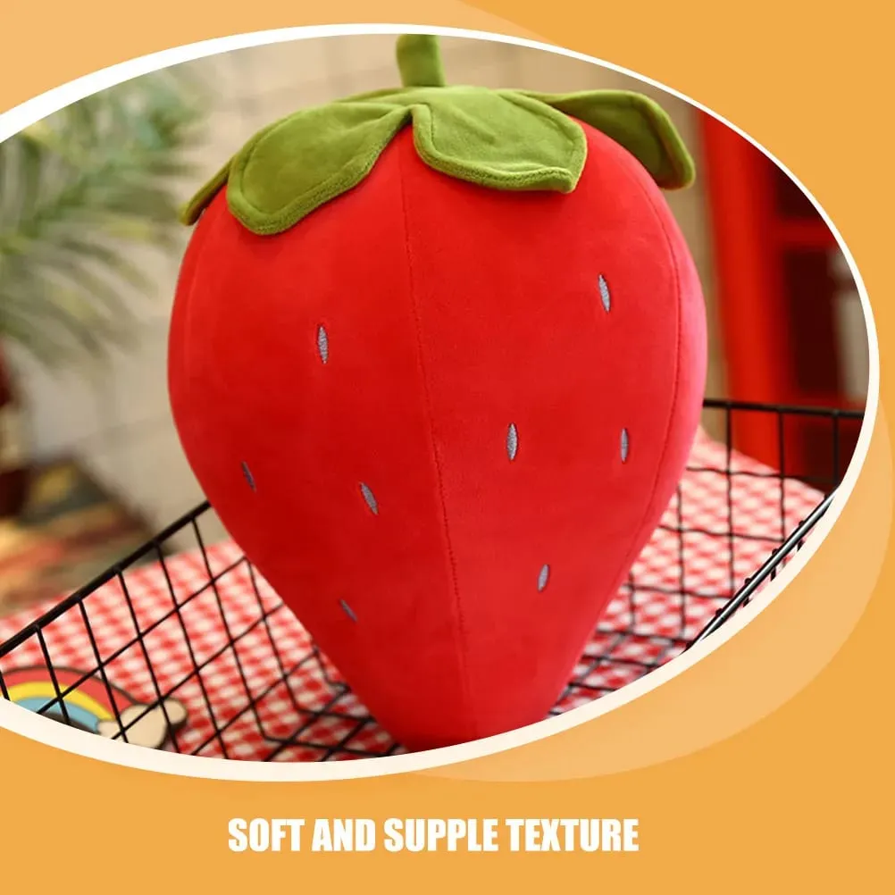 Creative Strawberry Cushion Soft Supple Throw Pillow Comfortable Fruit Decor Bedroom Sleeping Cute Pillow Fruit Cushion