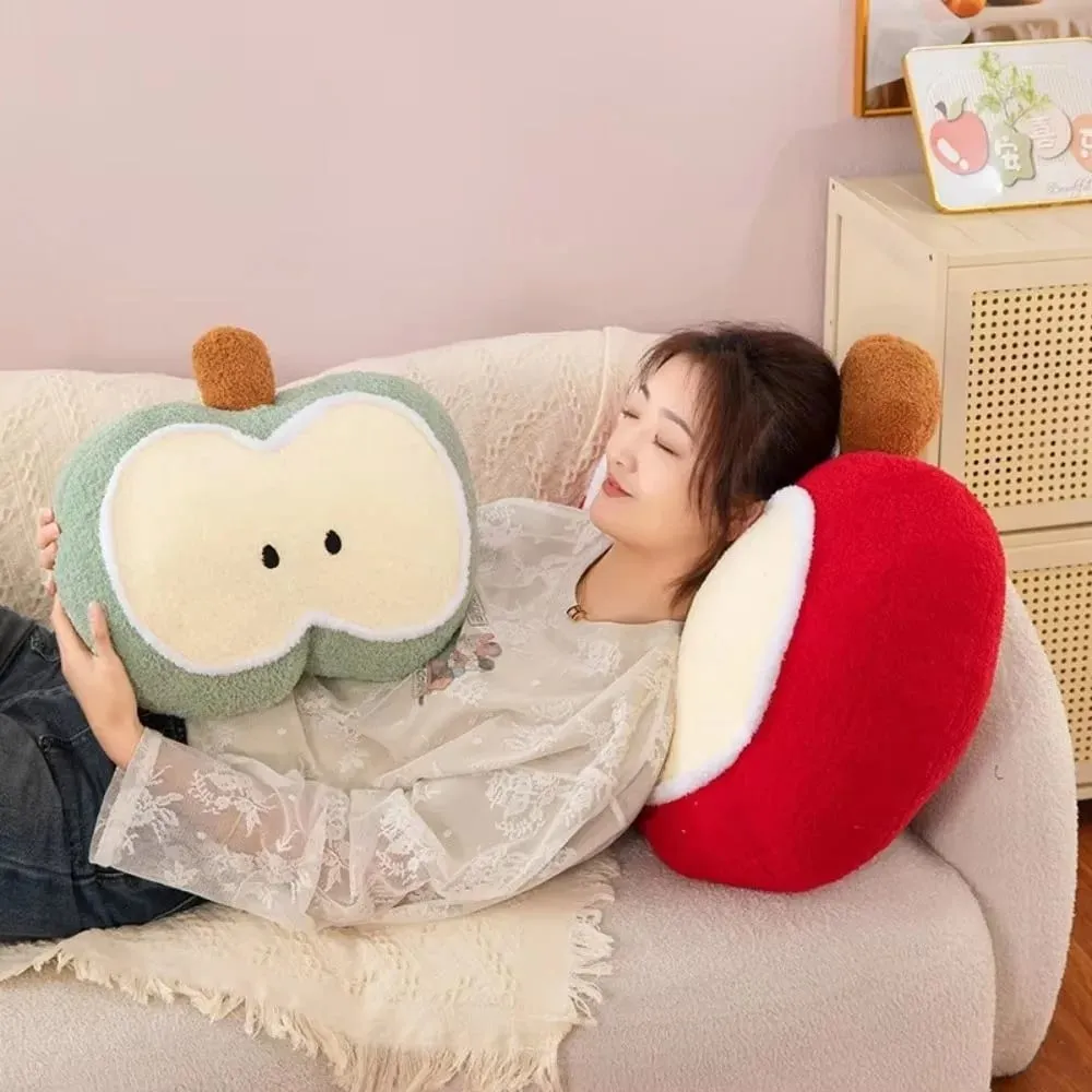 Creative Plush Fruit Doll Pillow Soft Stuffed Sleeping Cushion Office Seat Cushion For Living Room Sofa Bed