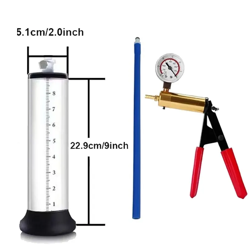 Male Penis Vacuum Pump Enlargement Acrylic Manual Sex Toys For Men Masturbation Penile Extender Trainer Delay Endurancer
