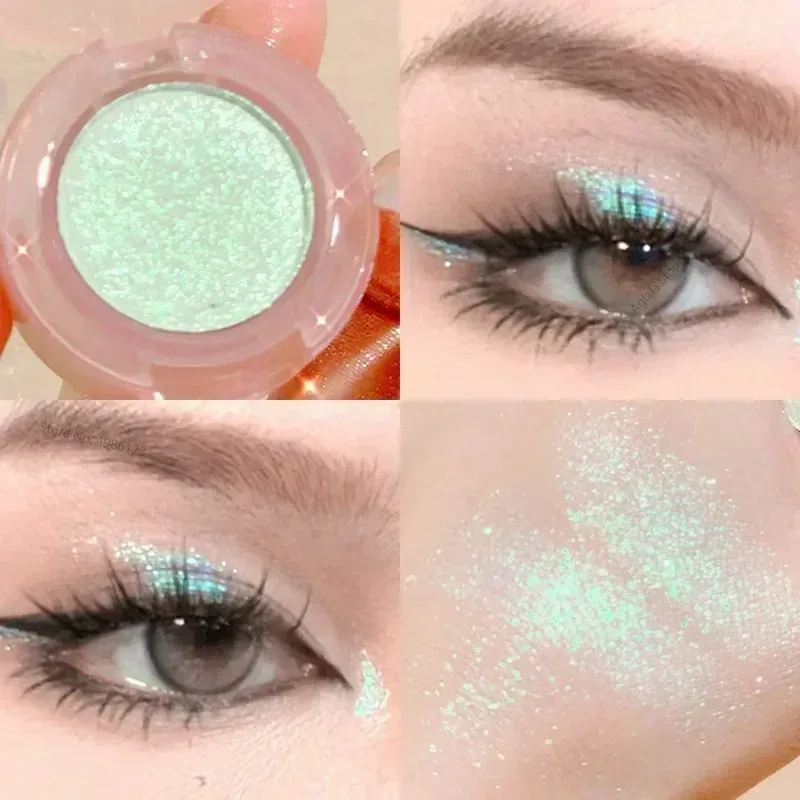 Diamond Glitter Monochrome Eyeshadow Palette Sequins Pearlescent Highlighter Powder Makeup Brighten Shiny Eyes Makeup Cosmetics