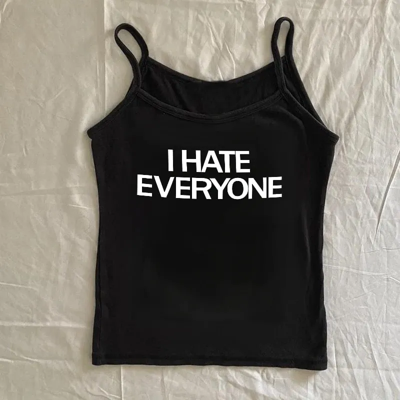 พิมพ์ผู้หญิงเซ็กซี่Gothic Street TShirt Y2k Aesthetic Hip Hopเสื้อกั๊กROCK VINTAGEเสื้อผ้าผู้หญิงHarajuku TEE 2000S