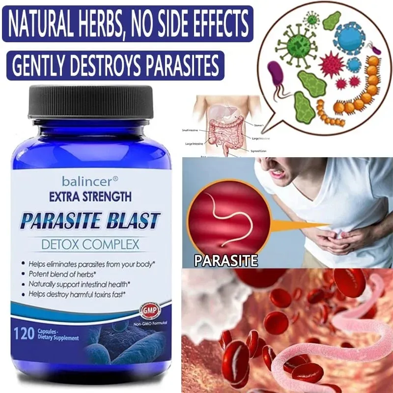 Parasite Detox Body Cleansing Complex with Cranberry Zinc & Garlic Support Cleansing Gut Health Improve Immunity Supplement — image 3
