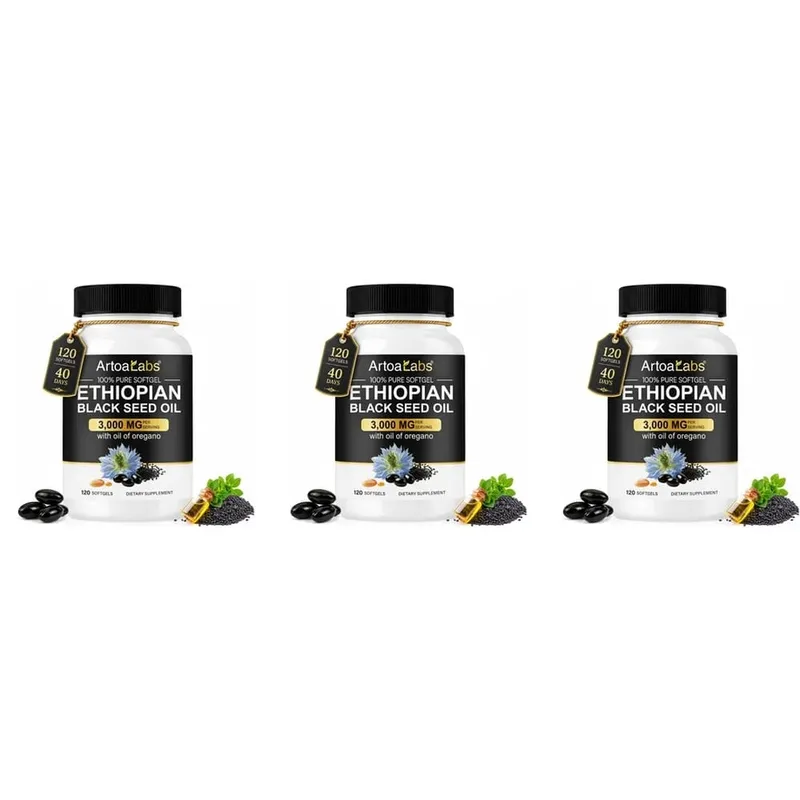 Ethiopian Black Seed Oil Softgels 3000mg with 100mg Oregano Extract for Immune Digestive and Daily Vitality Support 120 Count — image 9