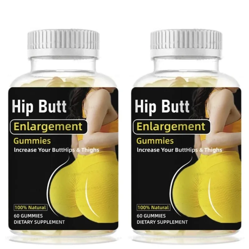 Hip Butt Enlargement Gummies for Buttocks Hips and Thighs Adults Glute Curve Support Gummies for Women Peach Flavor 60 Count — image 6