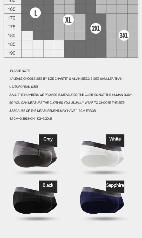 5PCSMen's three-piece briefs with U-shaped pouch, modal fabric, breathable, summer youth low-rise bottom pants — image 16