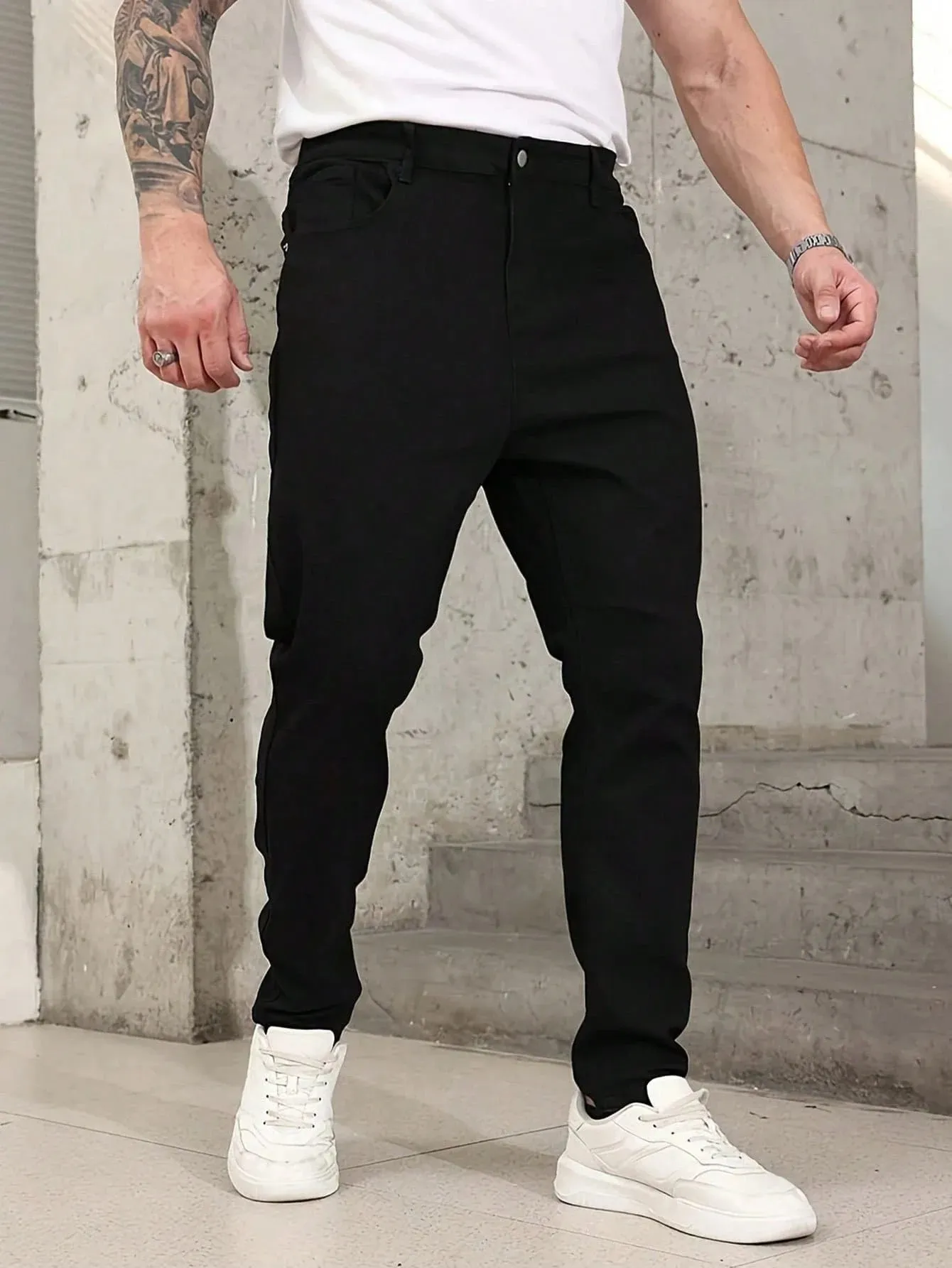 Black Slim Jeans Pant Man Original Drip Y2k Unisex Everyday Denim Pants No accessories or belts included