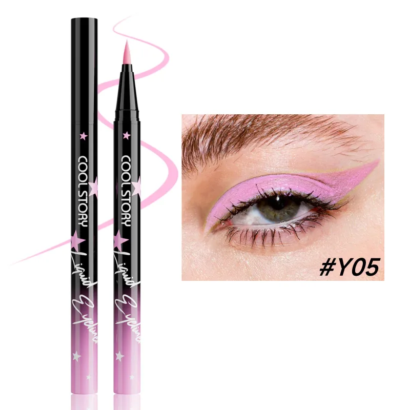 Red White Black Waterproof Eyeliner Pencil Untra-fine Liquid Eye Liner Pen Quick Dry Long Lasting Non Smudge Makeup Cosmetics