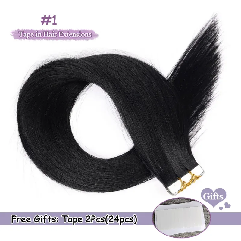 Seamless Tape In Extensions Human Hair Remy Tape In Human Hair Extensions Invisible Natural Hair Extensions For Women 50g/100g