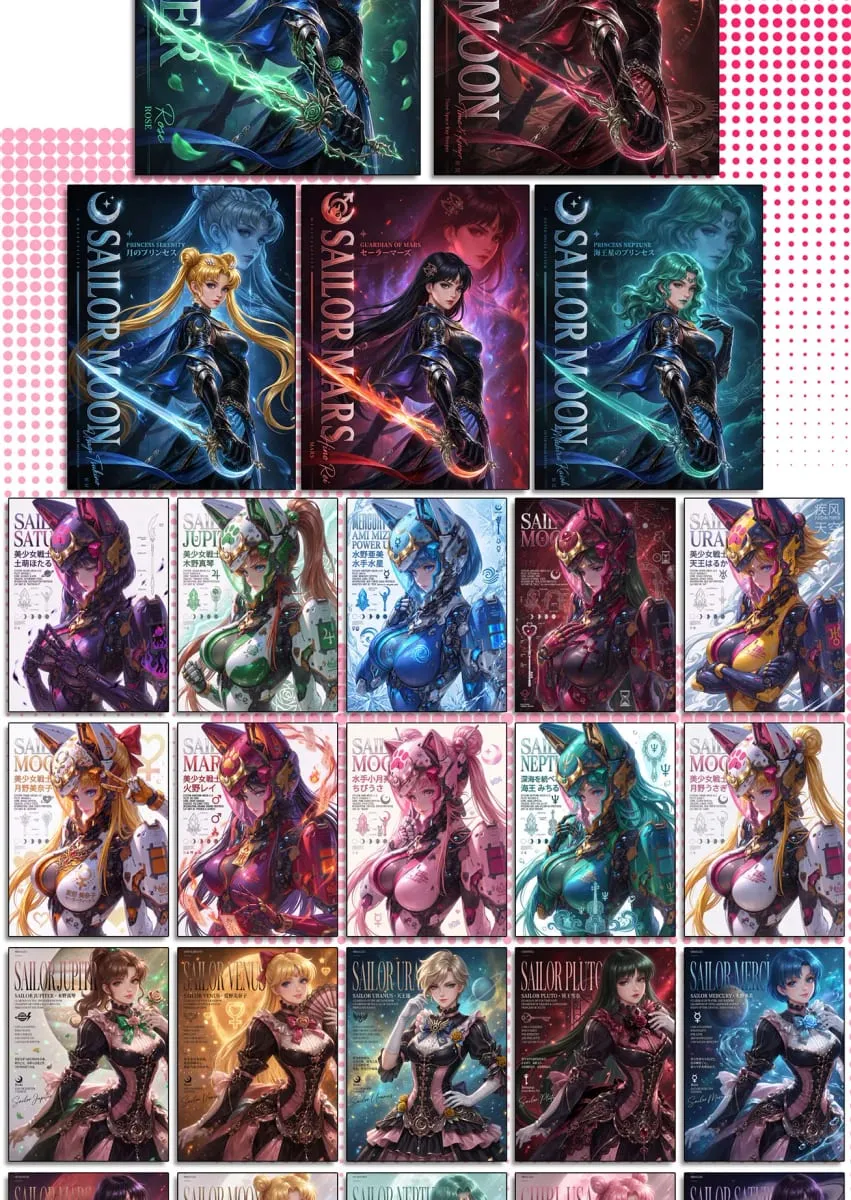 Wholesale 2026 New Crystal Creative Studio Sailor Moon Cards Tear Off The Card Children's Toys Birthday Gifts — image 3