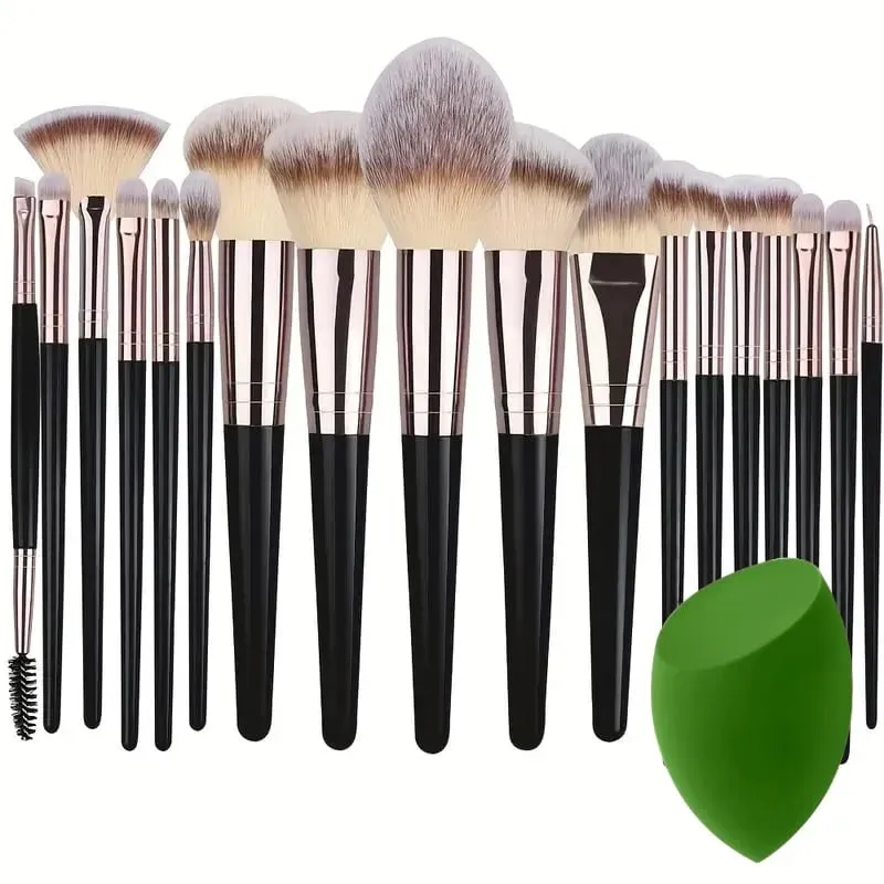 Professional 3-20PCS Makeup Brushes Set Soft Fluffy Foundation Eyeshadow Concealer Blending Kabuki Women Beauty Tool