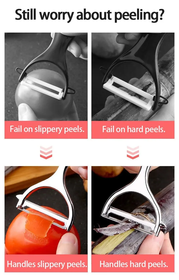 Stainless Steel Fruit Vegetable Tools Vegetable Peeler Potato Peeler Kitchen Accessories Non-slip Handle SGGJ001 — image 8