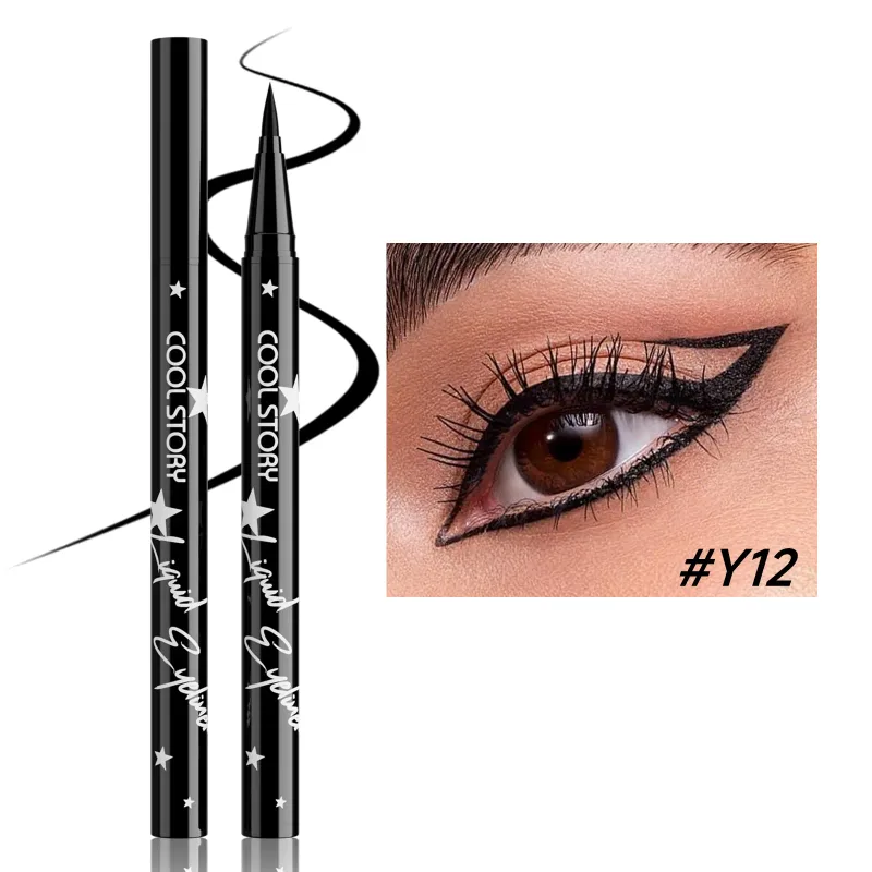 Red White Black Waterproof Eyeliner Pencil Untra-fine Liquid Eye Liner Pen Quick Dry Long Lasting Non Smudge Makeup Cosmetics