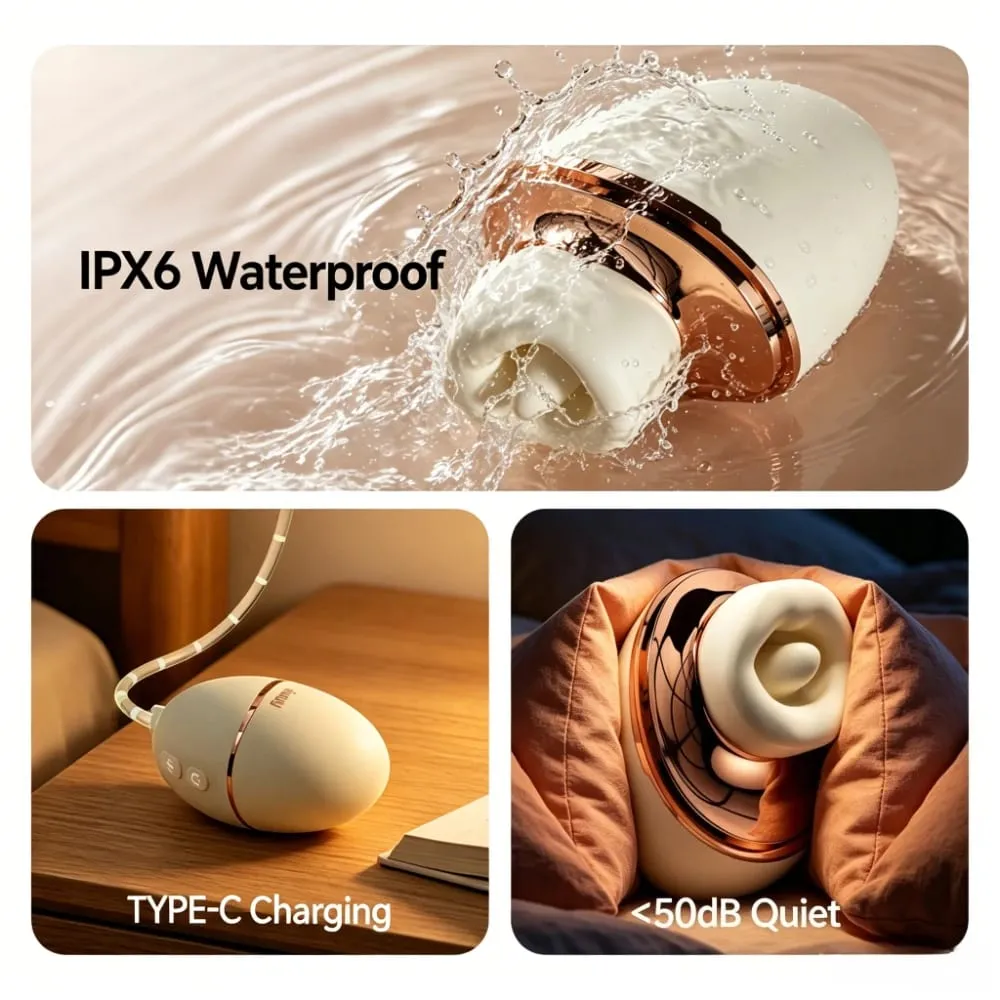 3IN1 Sucking Vibrator Heated Tongue Licking Stimulation Masturbator 10 Vibration Modes Adult Sex Toys for Women Massager Climax