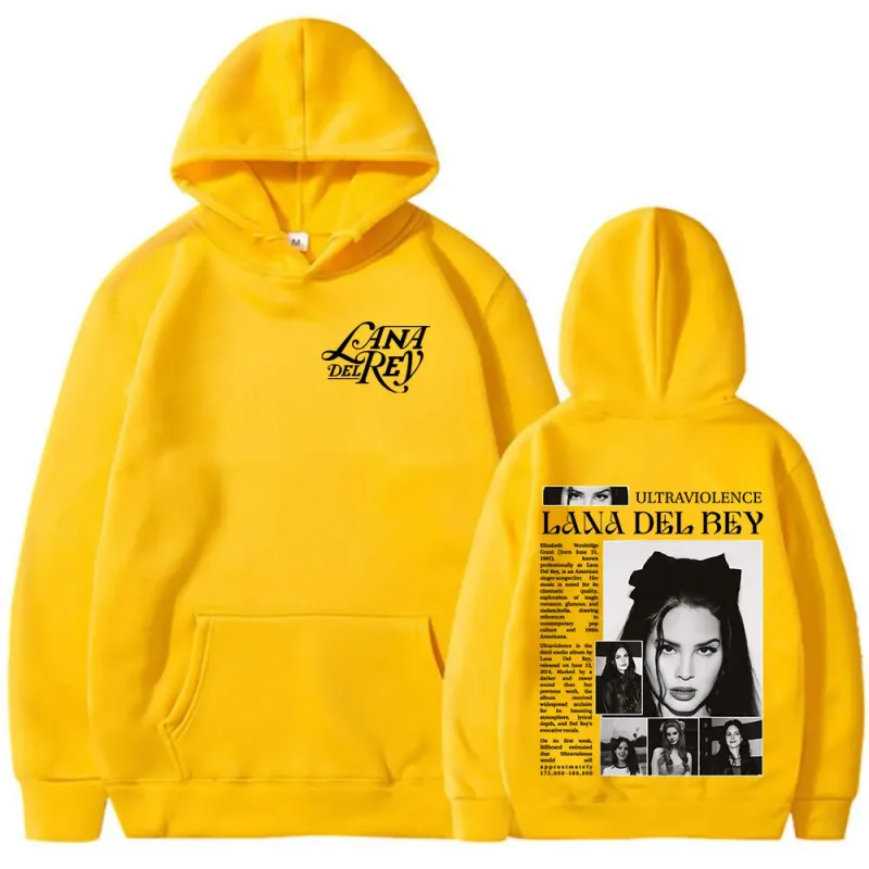 Singer Lana Del Rey Hoodies Men's Women Clothing Hooded Sweatshirts Fashion Hip Hop Long Sleeves Oversized Pullovers Streetwear — image 10