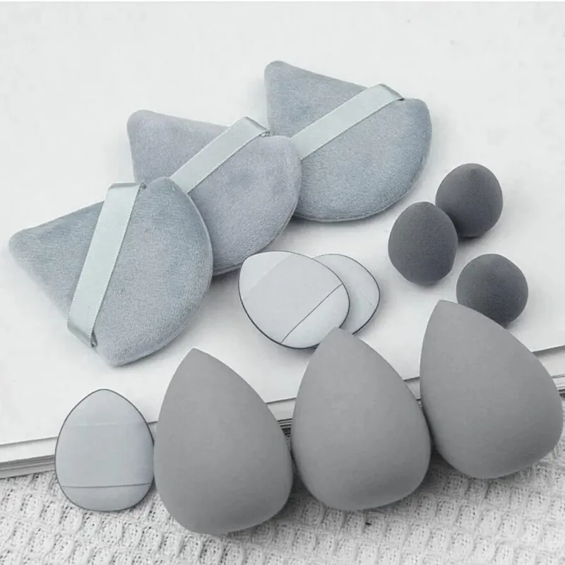 12-teiliges kleines, mittleres und großes Kombinationsset Makeup Puff Essential für Anfänger