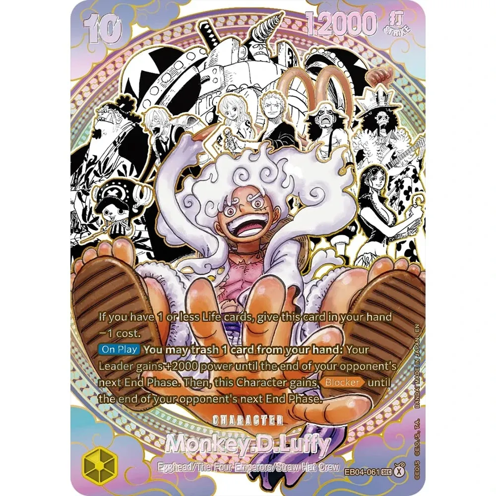 Collection Cards Monkey D. Luffy EB04-061 OPCG EN Shining Creativity Rare Holographic Embossed Textured Foil Card — image 17