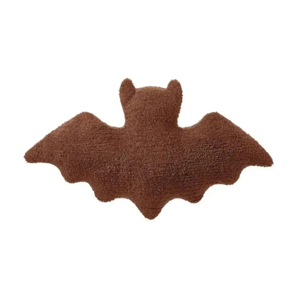 Halloween Material Bat Pillow Halloween Theme Black White Brown Bat Modeling Pillow Soft Fabric Gothic Bat For