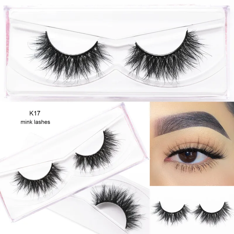D20 Real Mink Lashes Eyelashes Extension Natural Long Winged Volume Eye Lashes Handmade Mink Fake Eyelash Makeup Lash