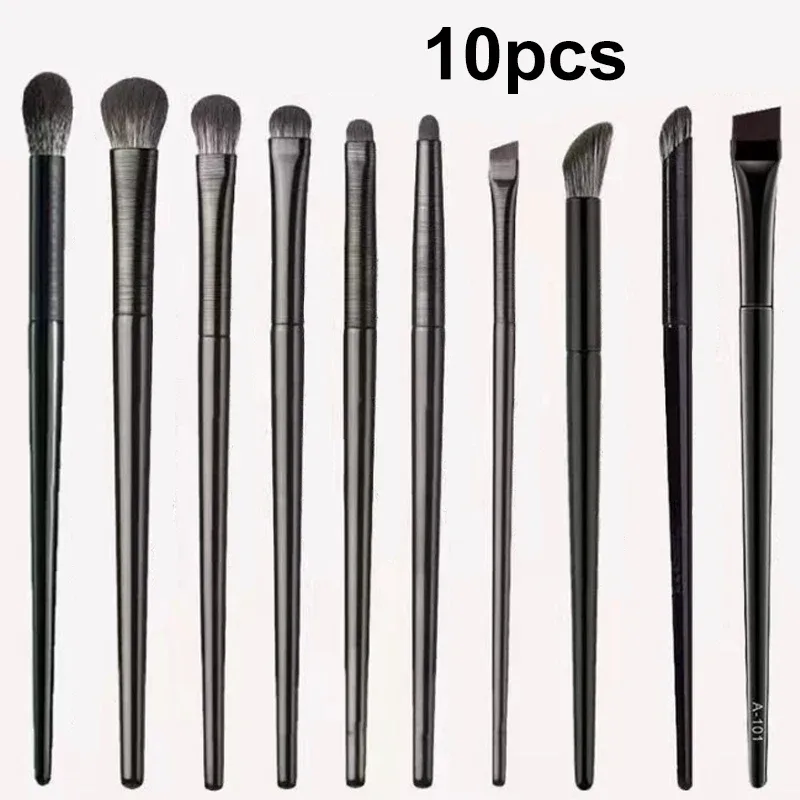 2/6/10PCS Eyes Makeup Brushes Set Professional Soft Precision Eyeshadow Eyeliner Eyebrow Brush Women Facial Beauty Cosmetic Tool — image 8