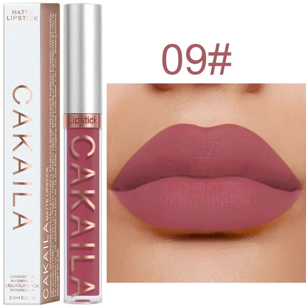 Batom líquido fosco de veludo, longa duração, sedoso e suave, não é fácil de desbotar, brilho labial, maquiagem sexy para mulheres, matiz labial