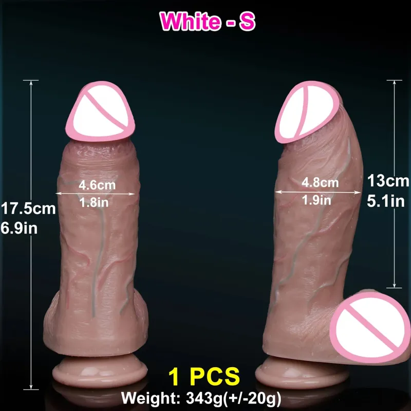 Realistico Pelle Morbida Spessa Dildo Doppio Silicone Pene Piccolo Donna Uomo Giocattolo Del Sesso Anale Ventosa Cazzo Grande Glande Masturbatori cazzo