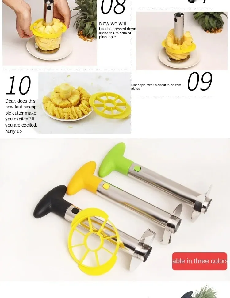Pineapple Slicer Peeler Cutter Parer Knife Stainless Steel Kitchen Fruit Tools Cooking Tools kitchen accessories kitchen gadgets