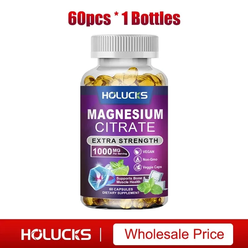 Buy 2 Get 2 Free! High Potency Magnesium Citrate Supplement